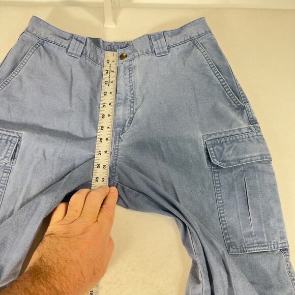 L.L. Bean Classic Fit Chino Cargo Pant W33 L30 Item 301315 Blue Tropic Weight - Picture 7 of 13